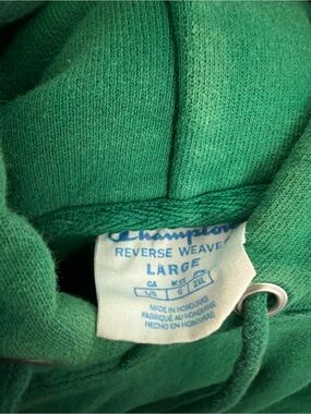 Champion Men’s Green Reverse Weave Zip-Up Hoodie